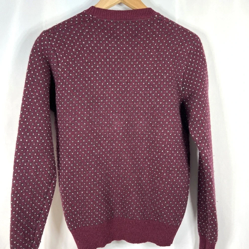 Contemporary Reflections Women's Ronny Lambswool Blend‎ Wine Sweater Size M